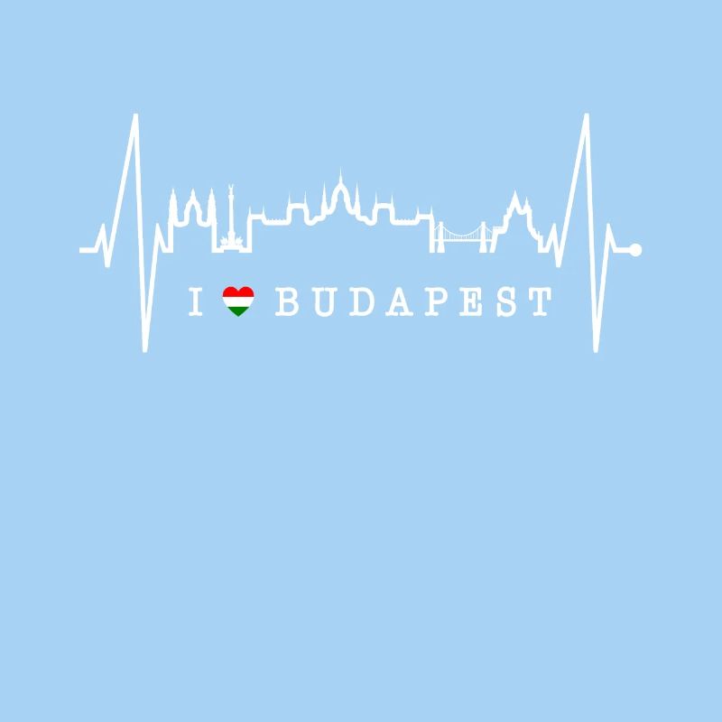 Budapest Skyline Herzschlag Ungarn Herz Budapester