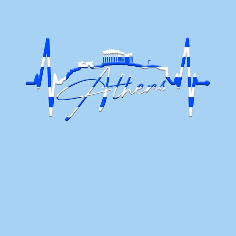 Athens Skyline Heartbeat Greece Acropolis