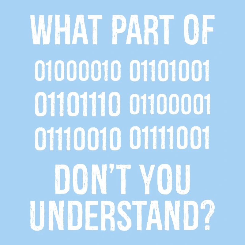 What Part of Binary Code Don't You Understand