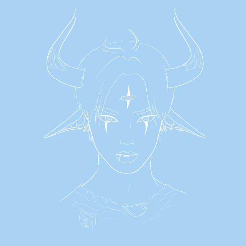 Inccubus Demon | Occult|Devil Horns|Third Eye