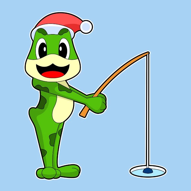 Grenouille de Noël Pêche