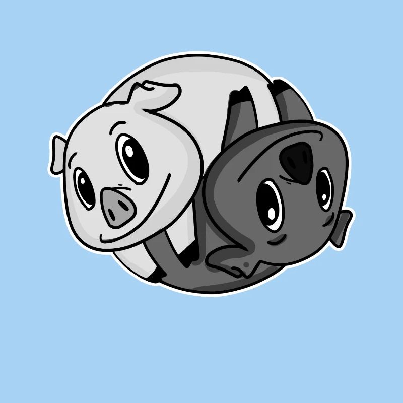 Yin Yang Pigs