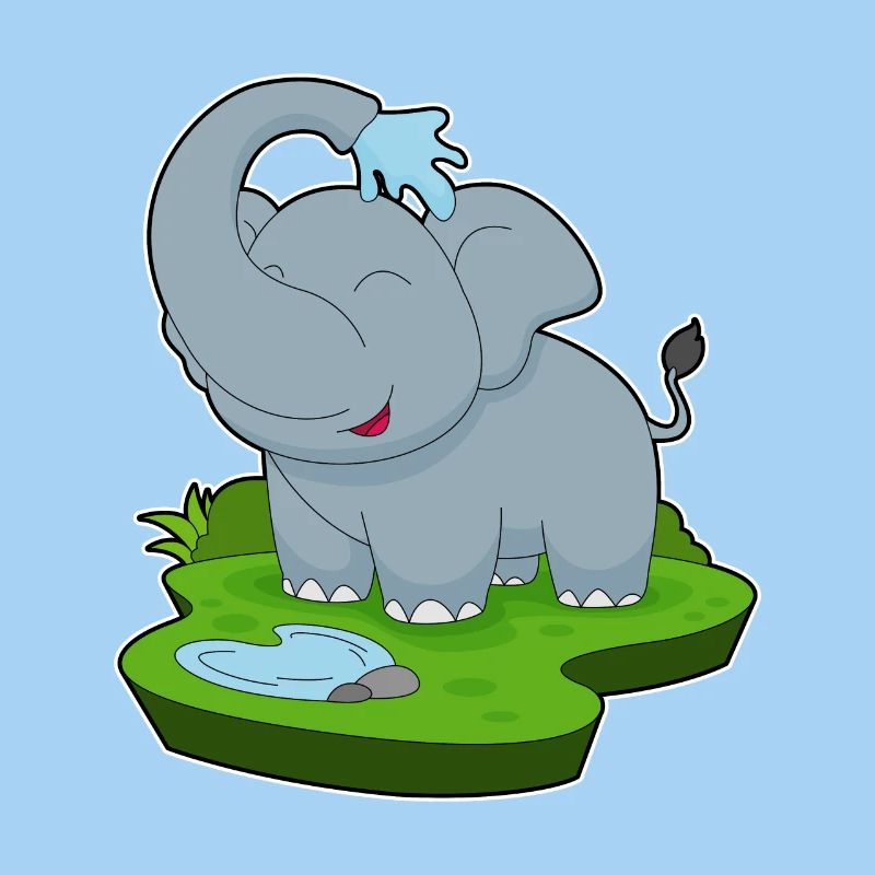 Elefant Wasser