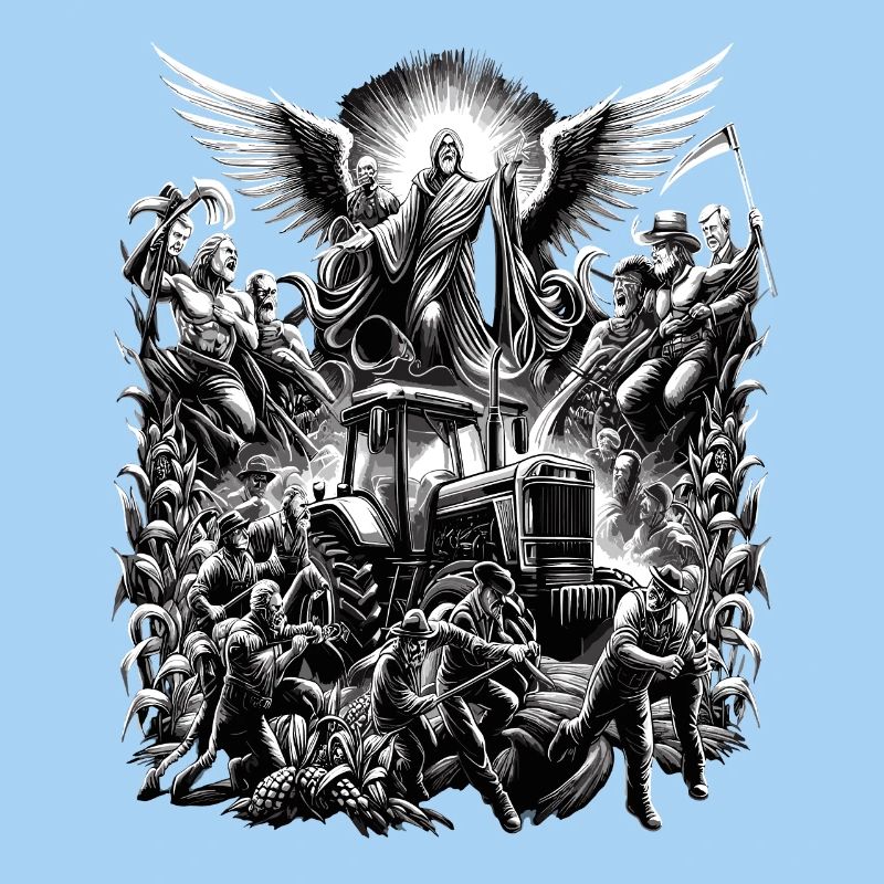 Celestial Peasant Protest Tractor Demo