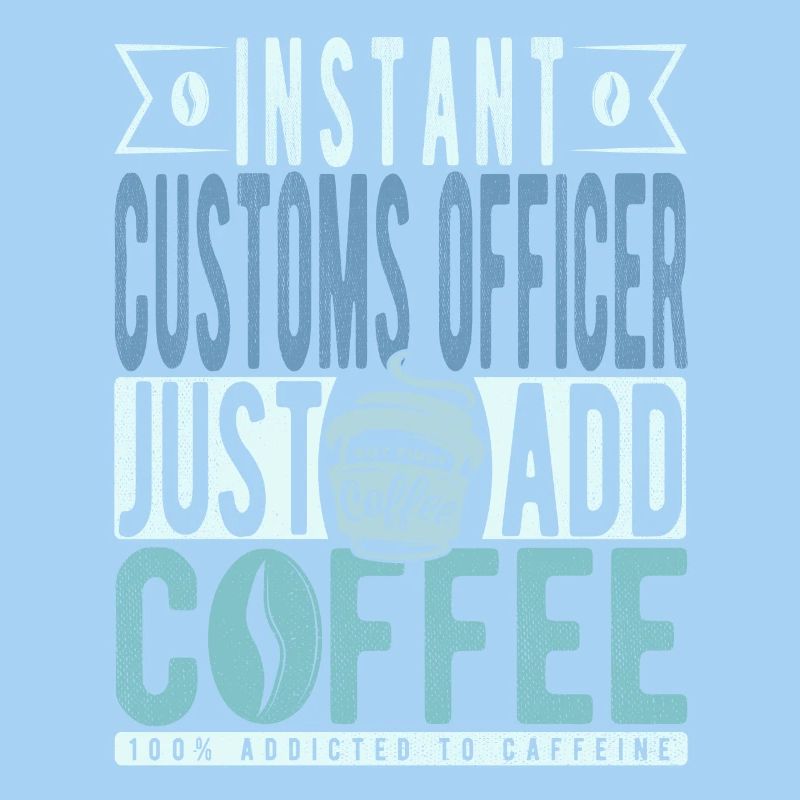 L’agent des douanes instantanée n’a qu’à ajouter du café