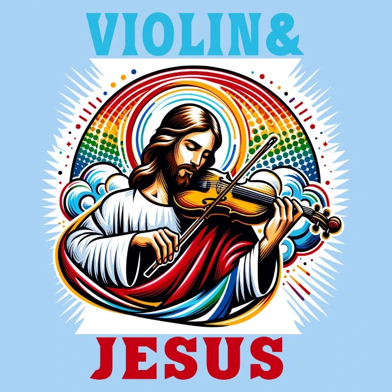 Conception musicale pour violon et Jésus Christ