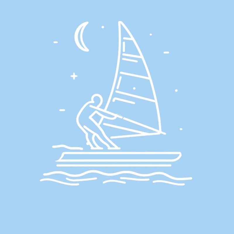 Windsurfer Drawing