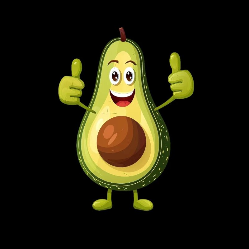 Happy Avocado Thumbs Up