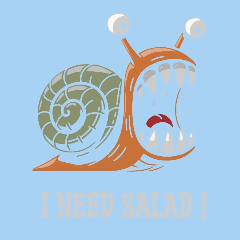 Schnecke, ich brauche Salat!