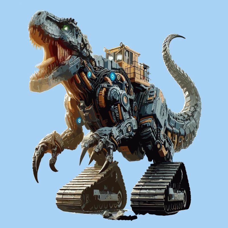 Bagger T-Rex Dinosaurier