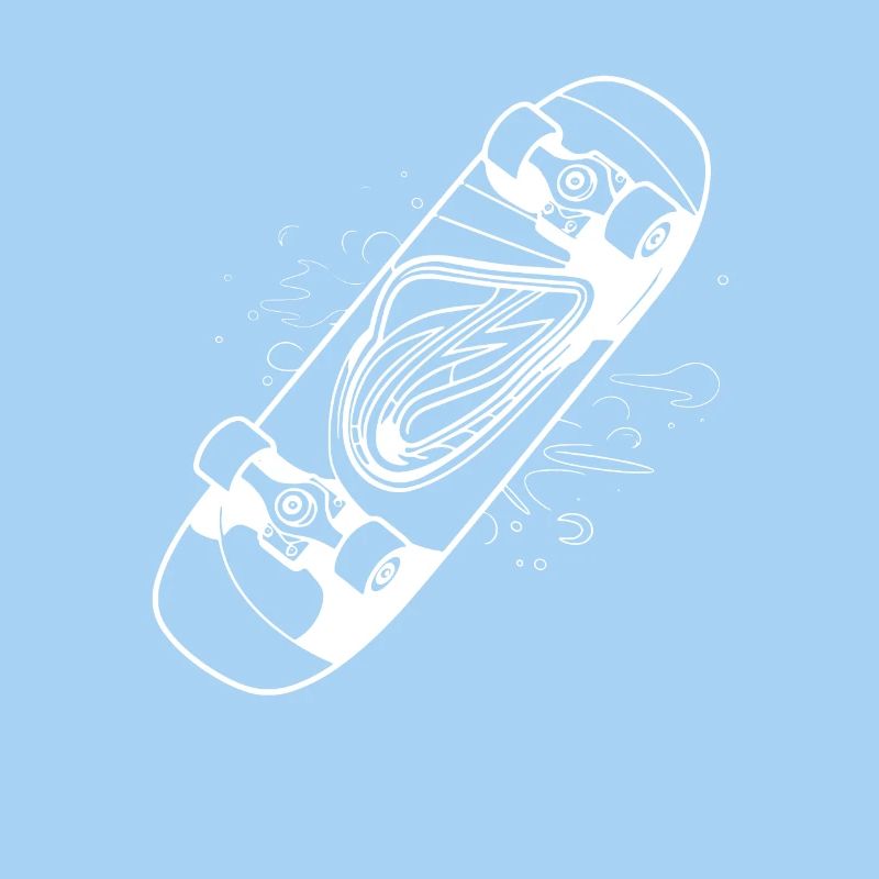 Skateboard Zeichnung