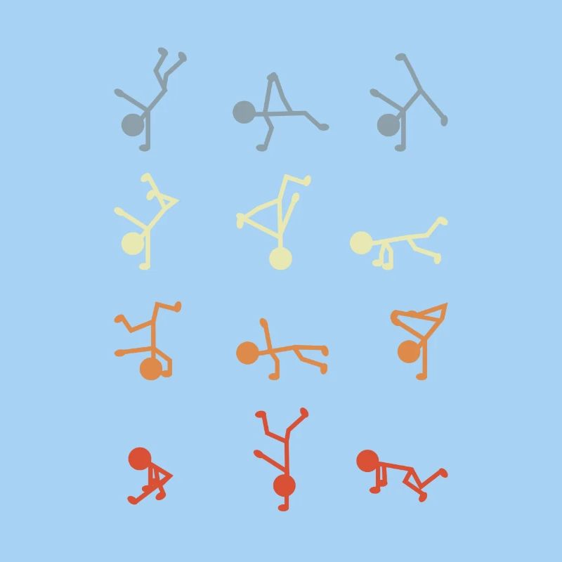 Figurines bâton breakdancer