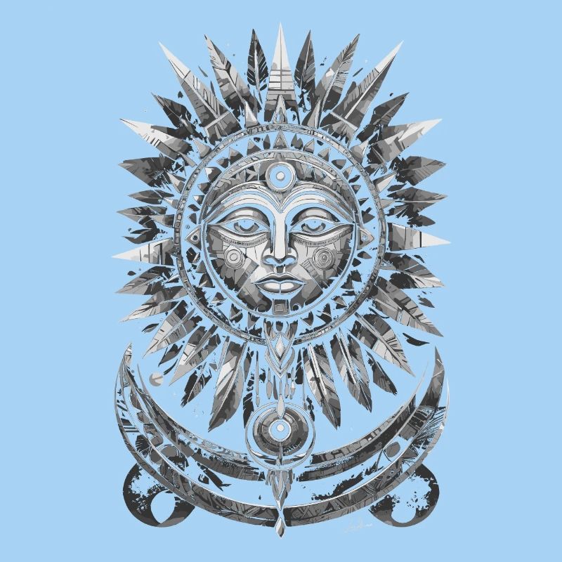 Inca Sun Geometric Silver