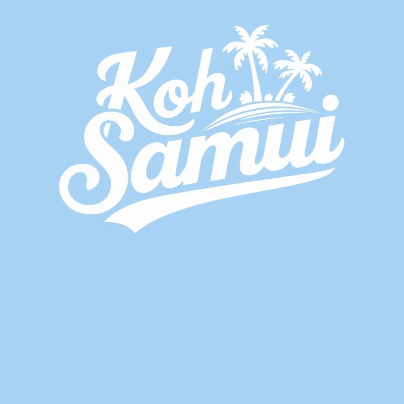 Koh Samui Souvenir Palm Trees Beach Design