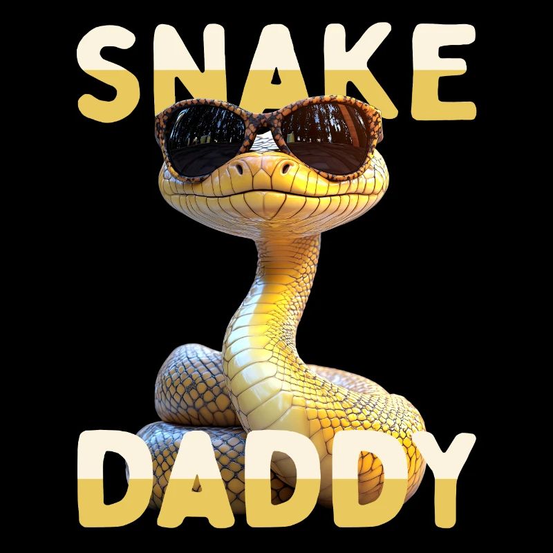 Snake Daddy Papa Schlange Vatertag Schlangen Dad