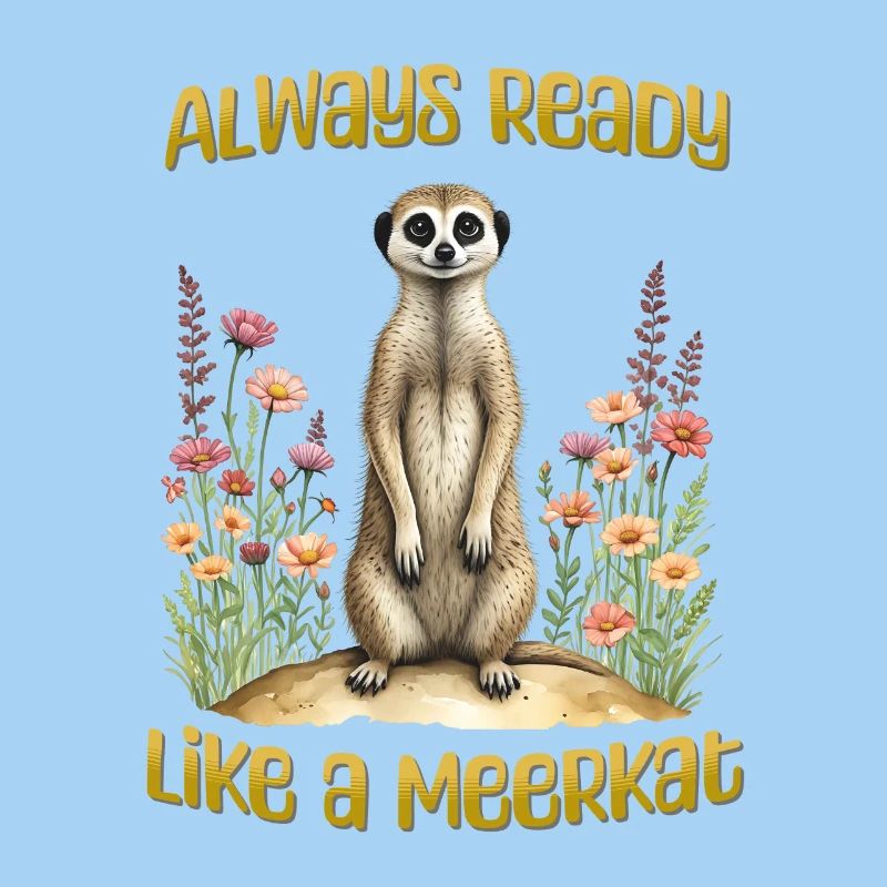 Immer bereit wie ein Erdmännchen