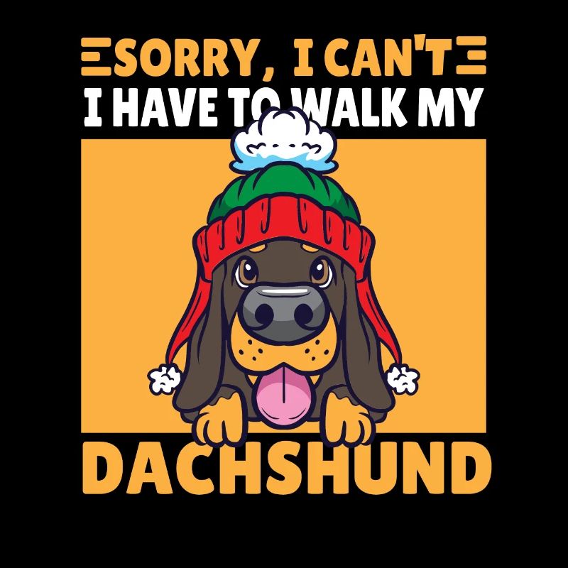 i can't dachshund Dackel Gassi Hund Geschenk