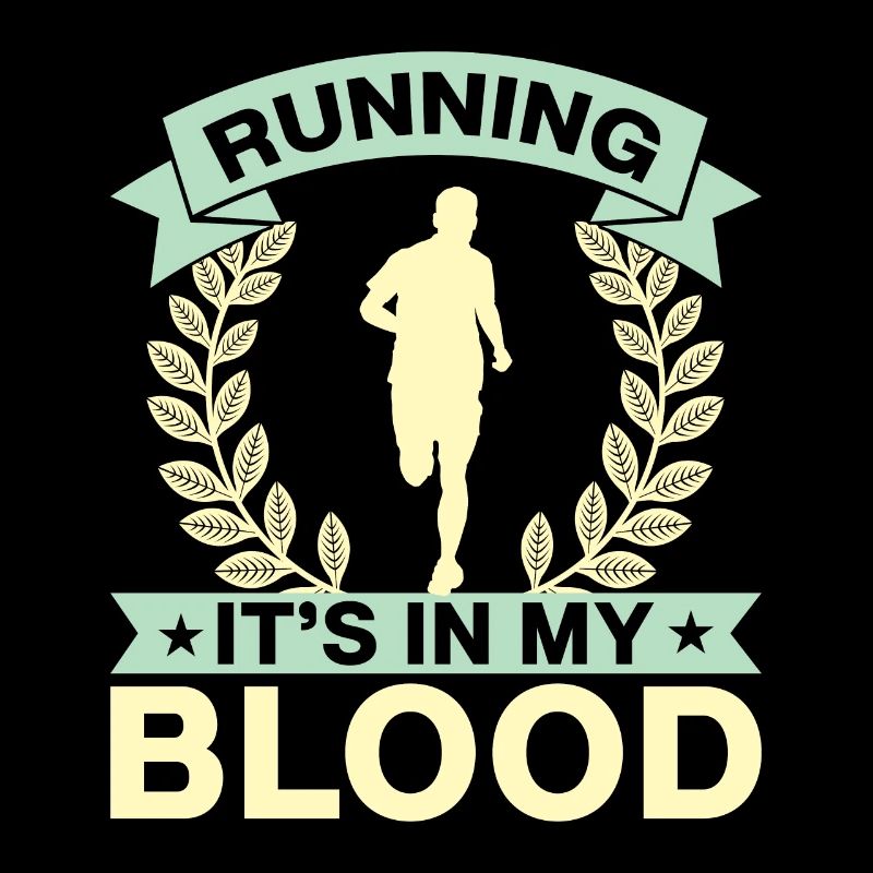 Running It´s In My Blood Marathon Runner Gift