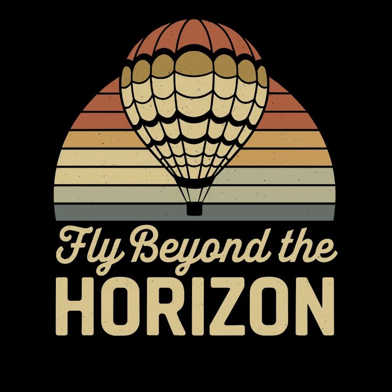 Fliege Jenseits des Horizonts Heißluftballon
