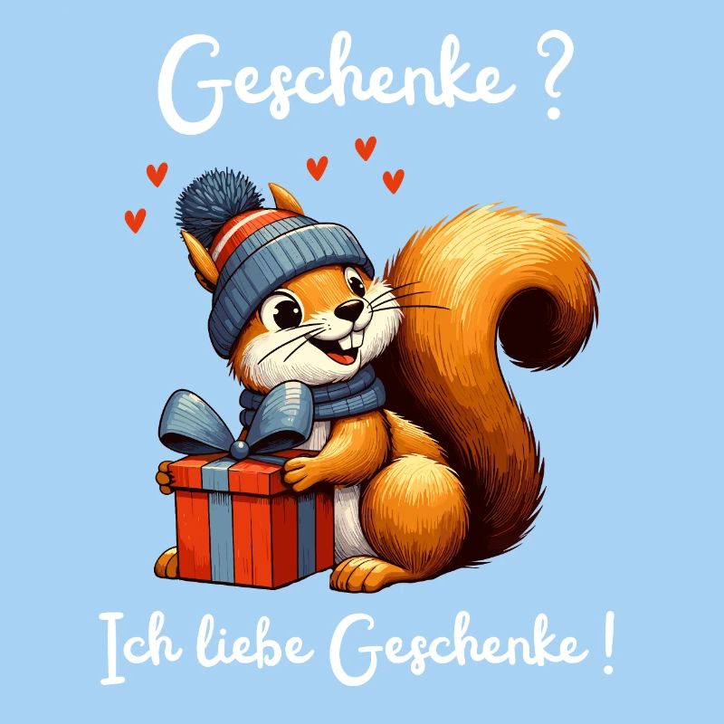 Squirrel Gift Birthday Christmas Funny