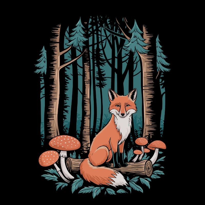 Fuchs Im Wald Cottagecore Szene