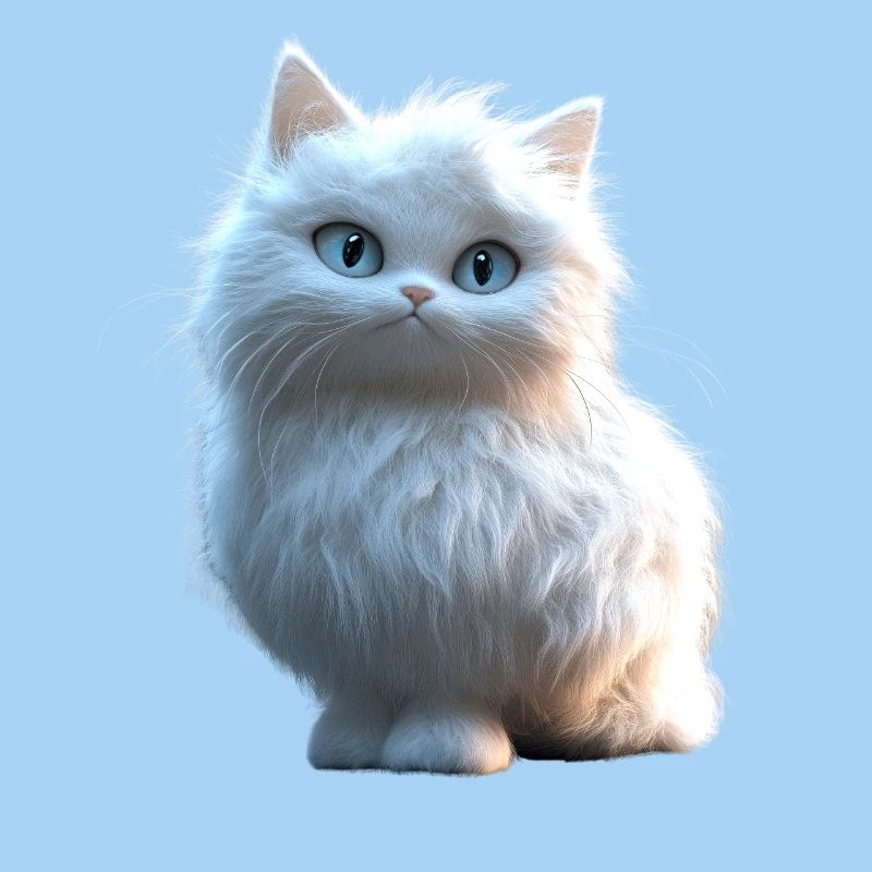 Chat Angora Blanc Chat Angora Chats Angora Mignons
