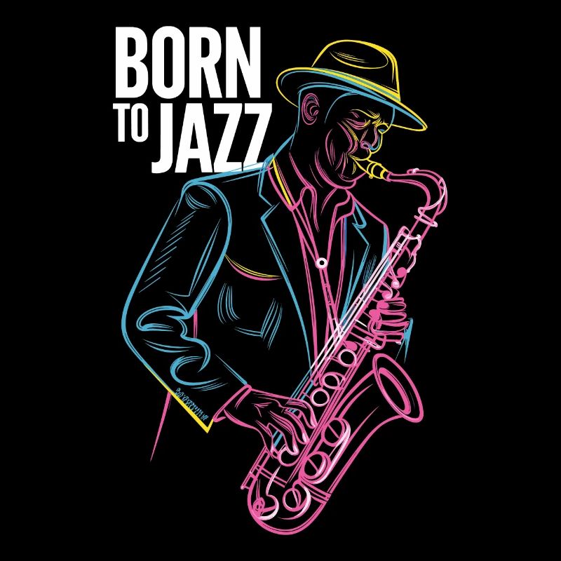 Né pour le jazz et les mélodies de saxophone