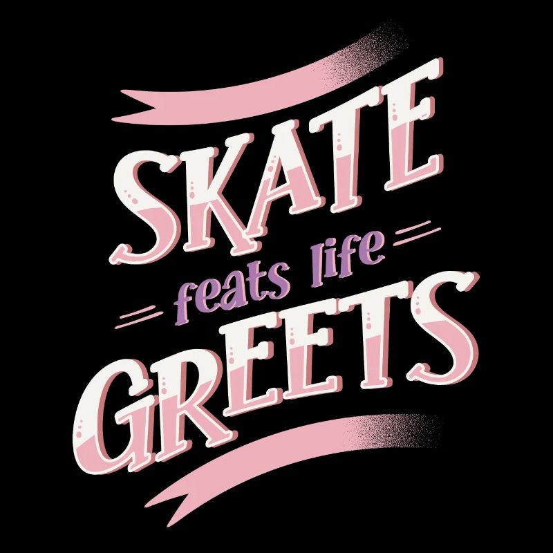 Roller Skater Party Skate Feats Life Greets Gift