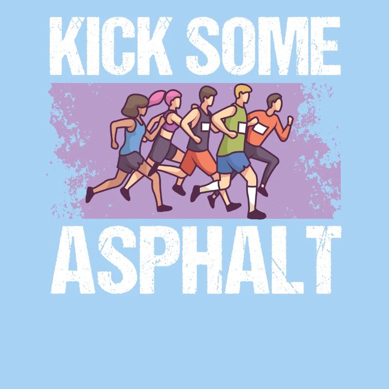 Jogging Kick Some Asphalt Running