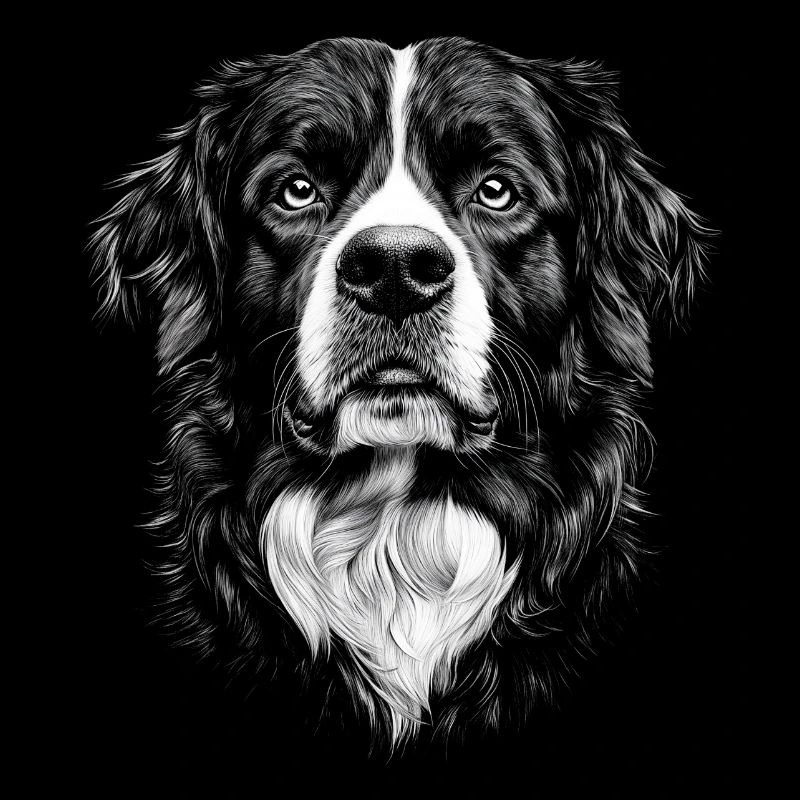 Bouvier Bernois Portrait Chien Chien