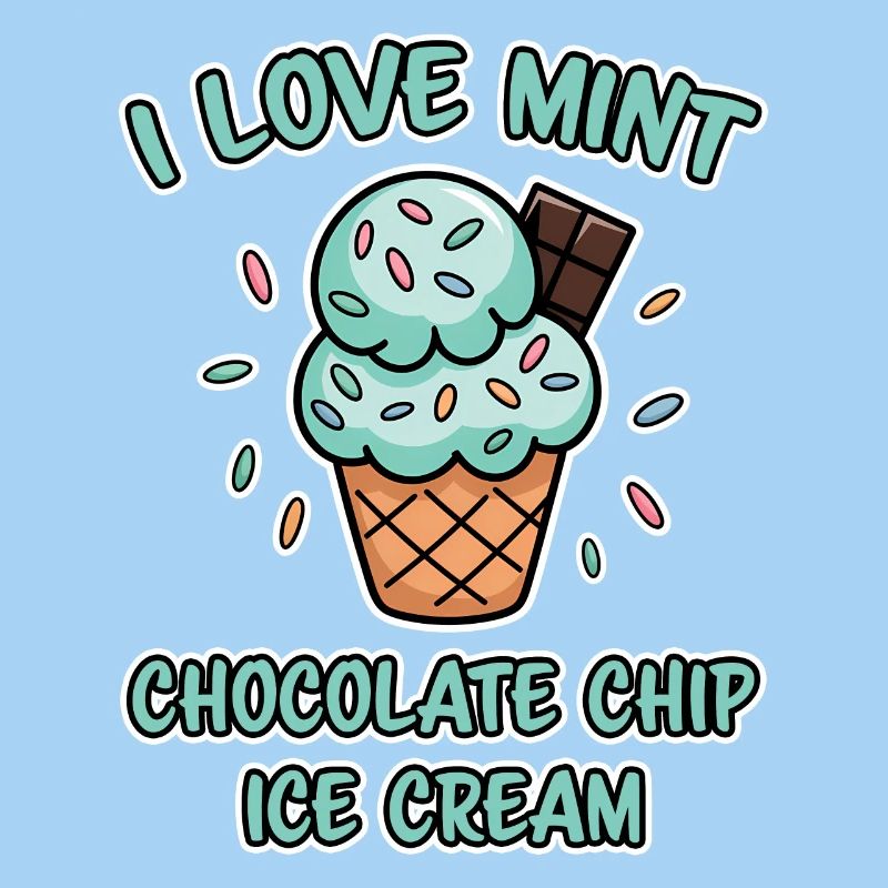 Schoko Minz Eis Spruch Lustiges Minz Eis Geschenk