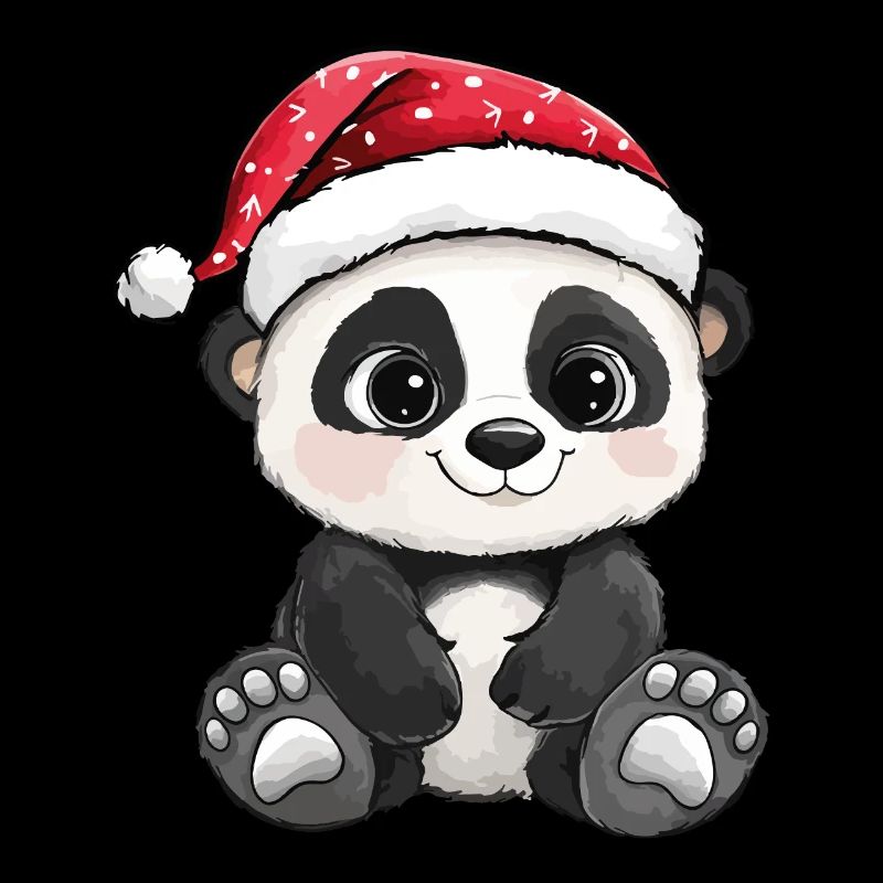Panda Christmas Cute Cute Xmas Christmassy