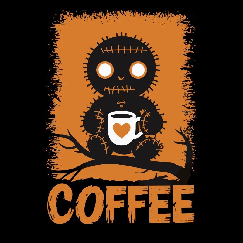 Niedliche Voodoo-Puppe Kaffee-Liebhaber