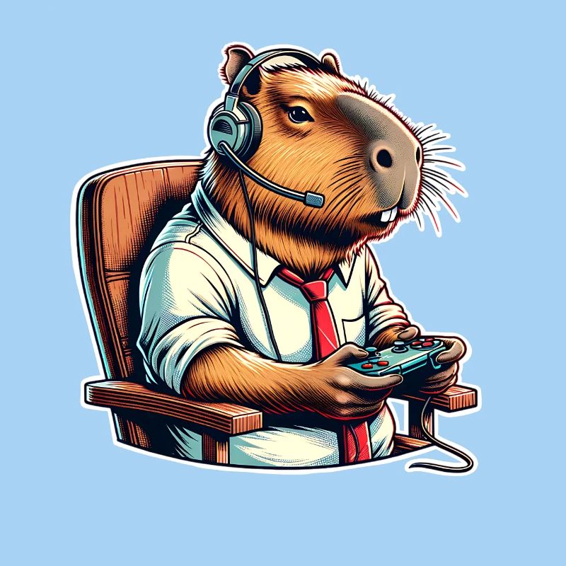 Capybara Nerd du jeu