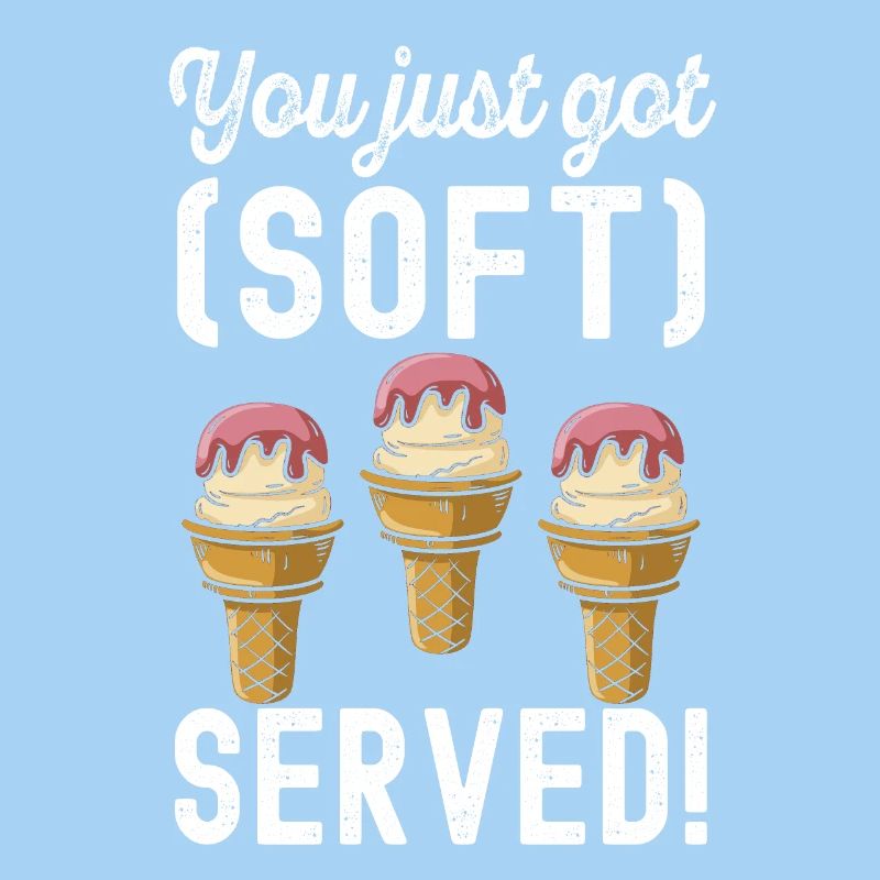 Du hast weich servierte Eisbecher Frozen Cream