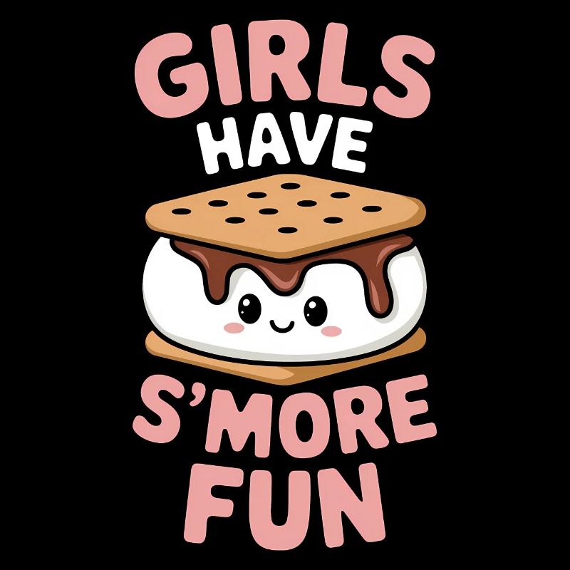 S´More Spruch Marshmallow Camping S´More Geschenk