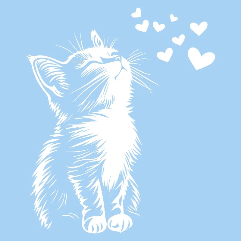 Coeurs de chat mignons