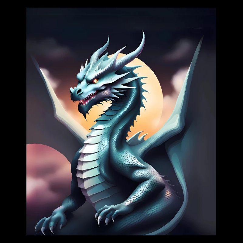 Grauer Drache