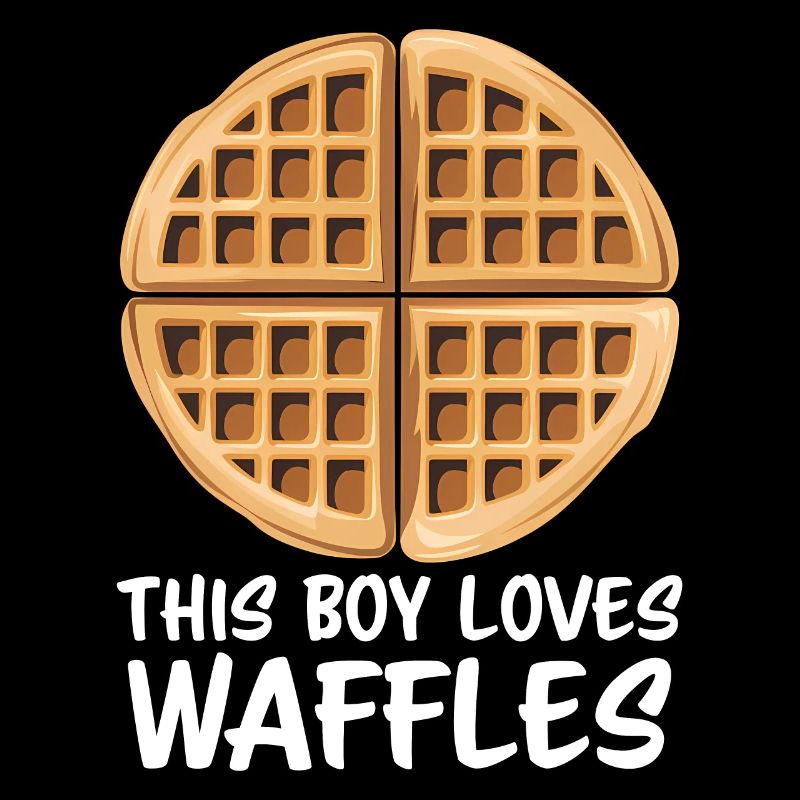 Waffles Saying Dessert Funny Waffles Gift
