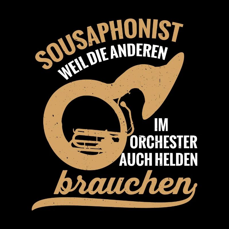 Sousaphonist Held Sousaphon Musiker Blaskapelle