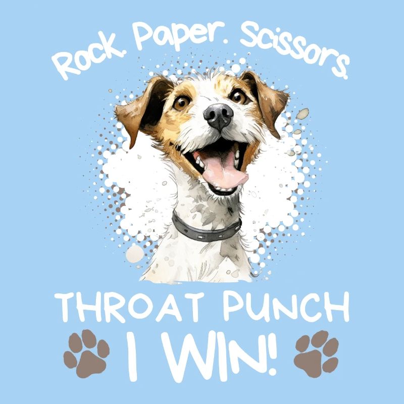 Roche Papier Ciseaux Jack Russell Terrier Humour