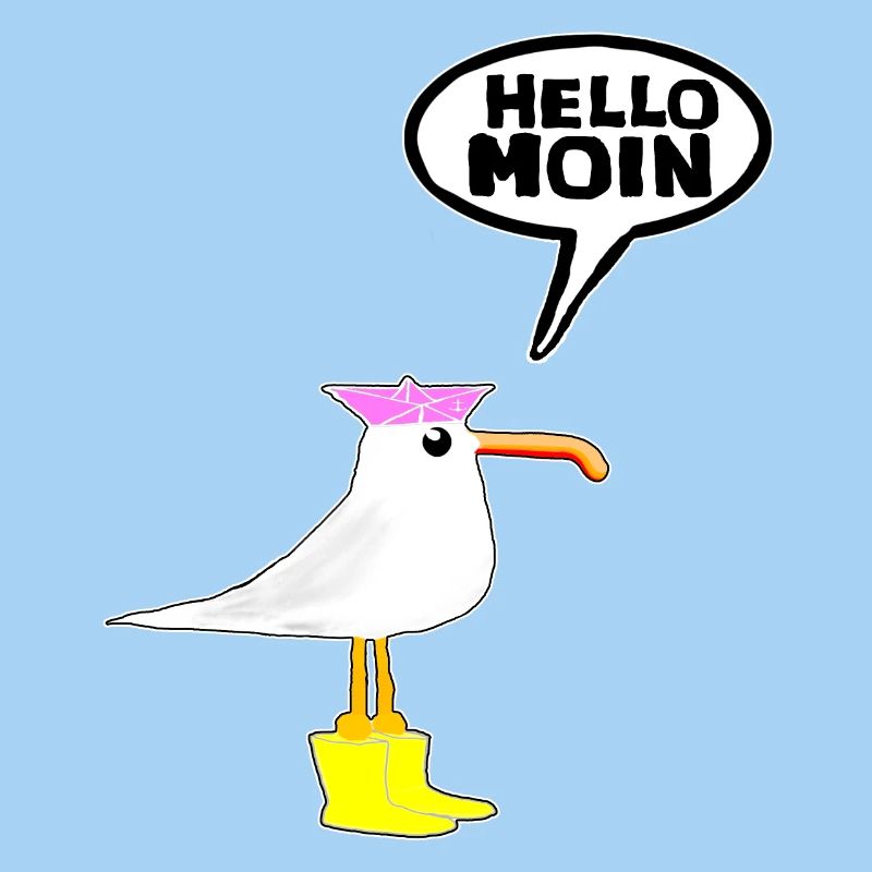 Hello Möwe Gummistiefel Stiefel Hallo Moin
