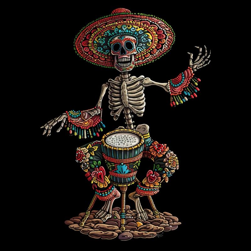 Mexican Skeleton Drums