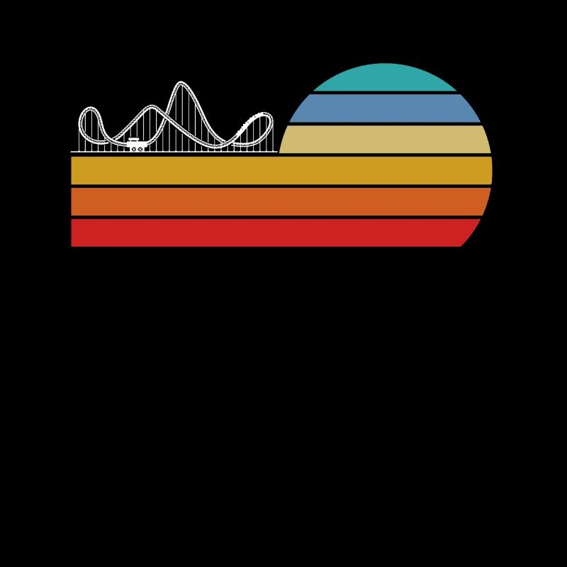Roller Coaster Retro Sunset Style