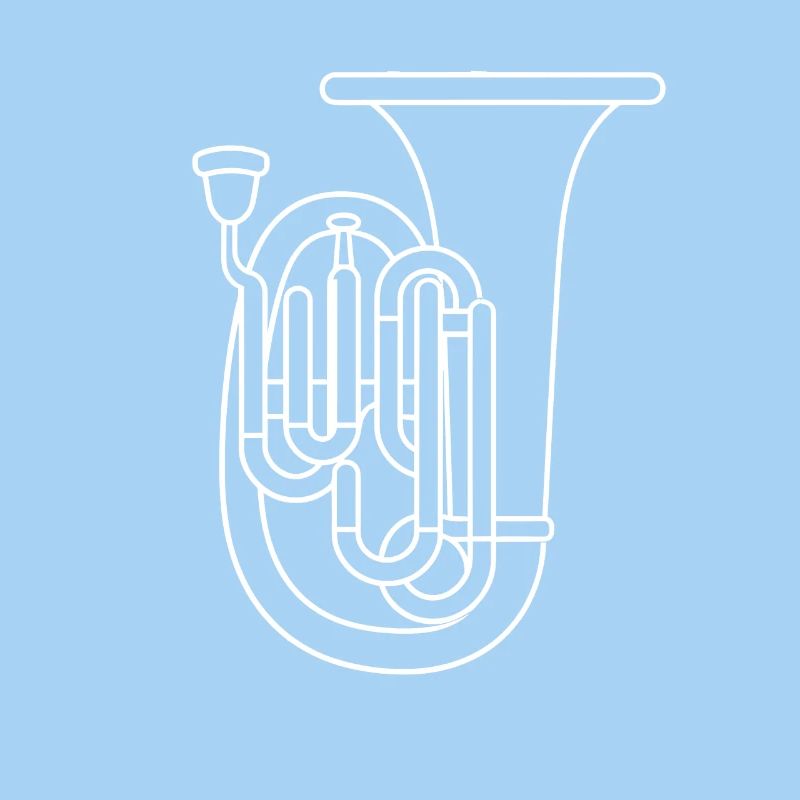 Dessin au trait de tuba