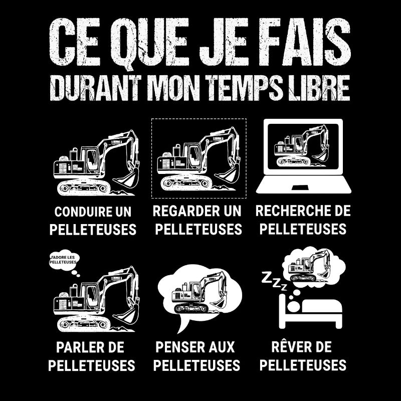 Ce que je fais durant mon temps libre Pelleteuses