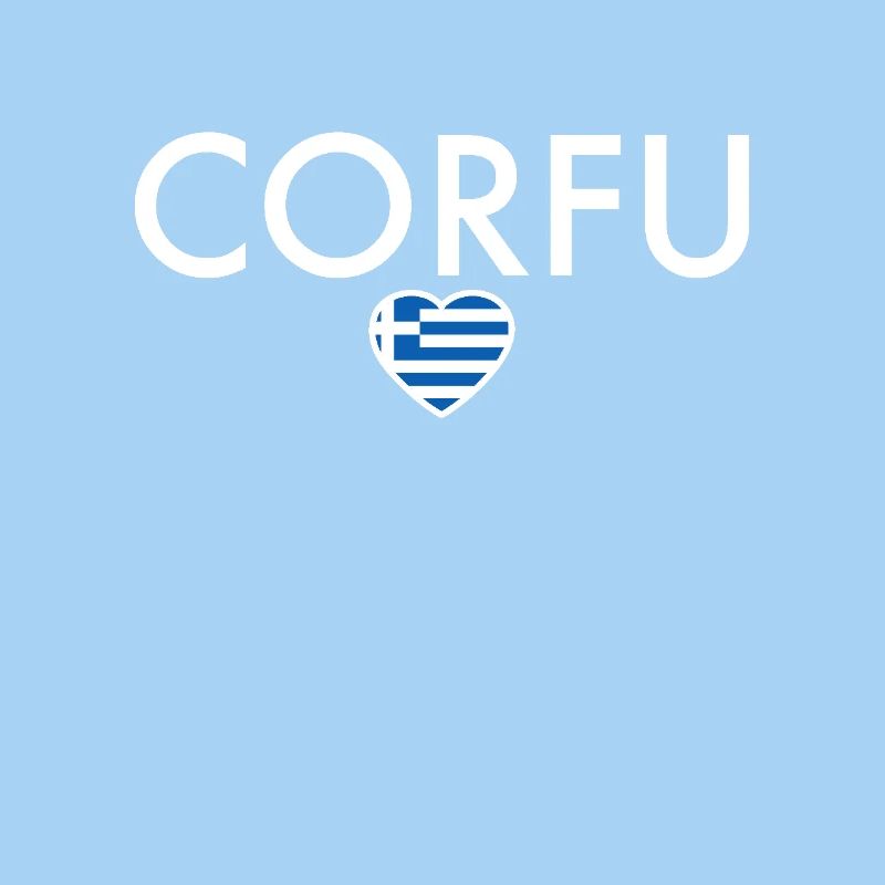 Corfou Grèce Drapeau grec Grec