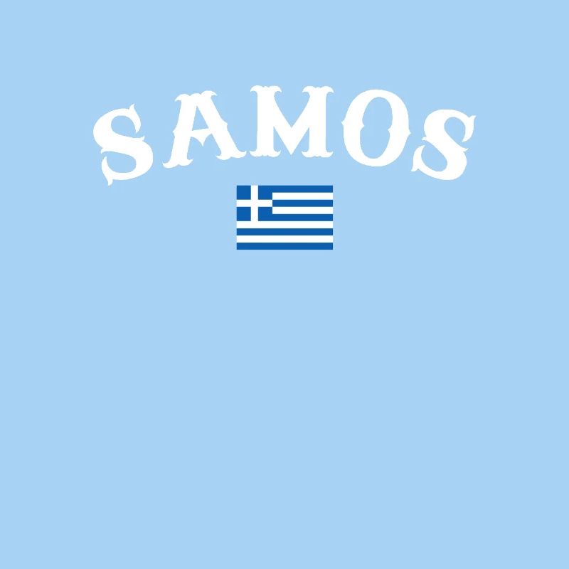 Samos Grèce Drapeau grec Grec