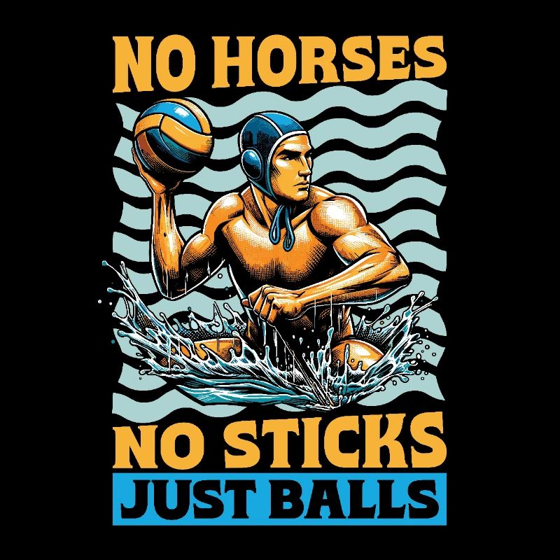 Water-polo Pas de chevaux, pas de bâtons, juste des balles de natation
