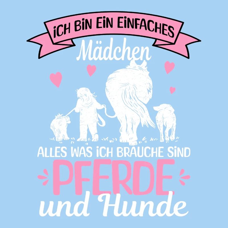 Einfaches Mädchen Pferde